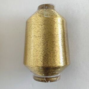 Fine Metallic Yarn Thread Sparkle Shiny Knitting 1.4 lb Cone Japan Gold